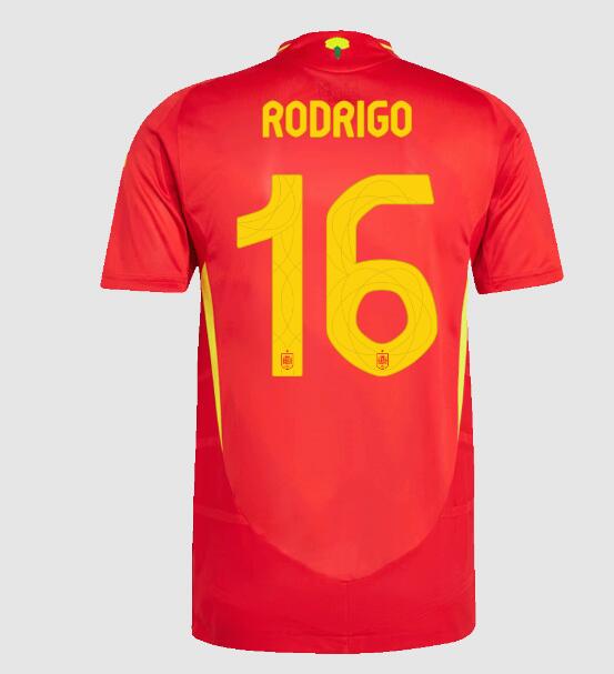 (image for) RODRIGO #16 Spain Home Jersey Player Version Euro 2024